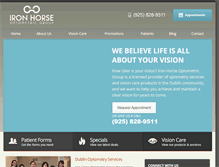 Tablet Screenshot of ironhorseoptometry.com